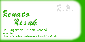 renato misak business card